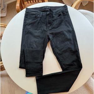 Joes Black Wax Coated Skinny Jeans size 29